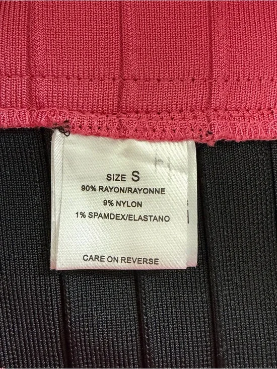 paparazzi Pink, Orange & Black Bandage Midi Dress Size S - Picture 9 of 14